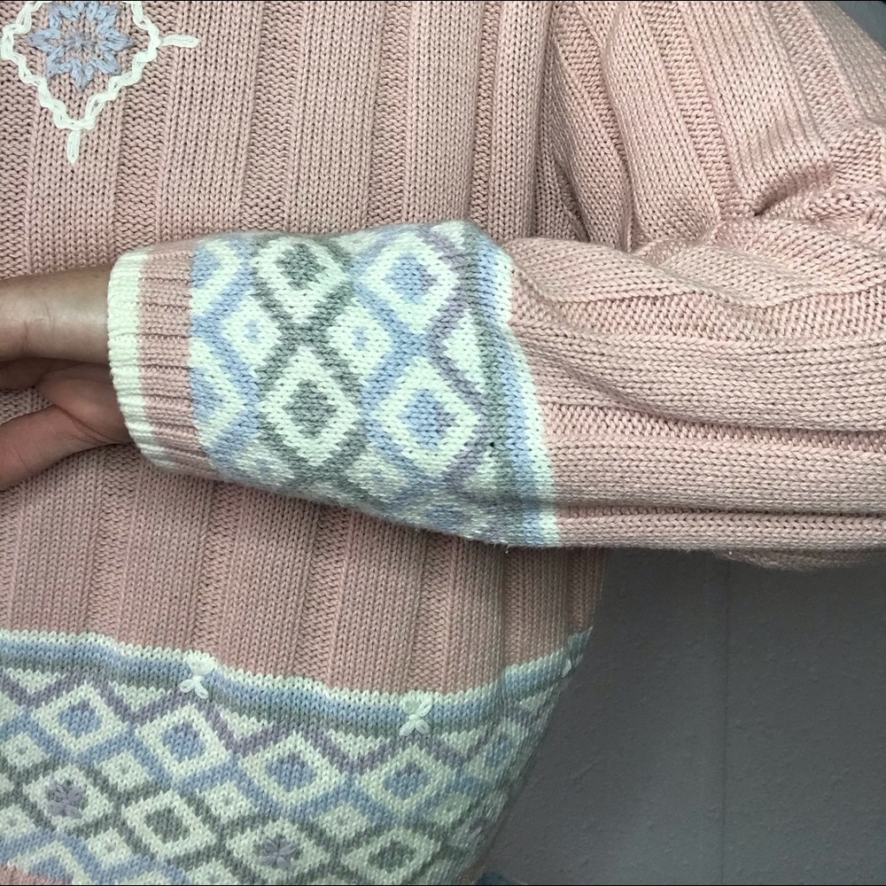 👛VTG LIZ CLAIBORNE Nordic sweater - Picture 3 of 7